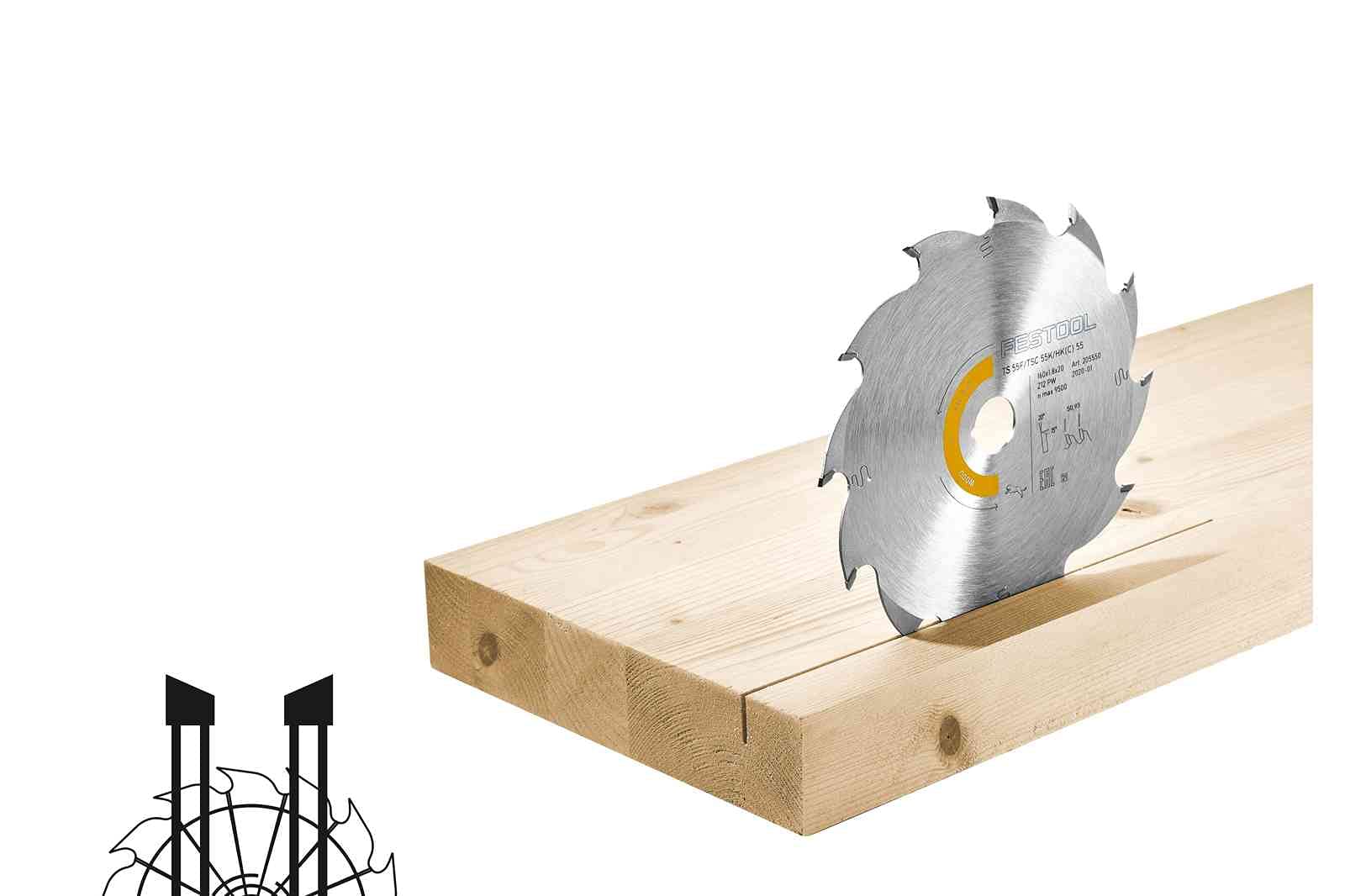 Festool Lama WOOD RIP CUT HW 210x2,6x30 PW16