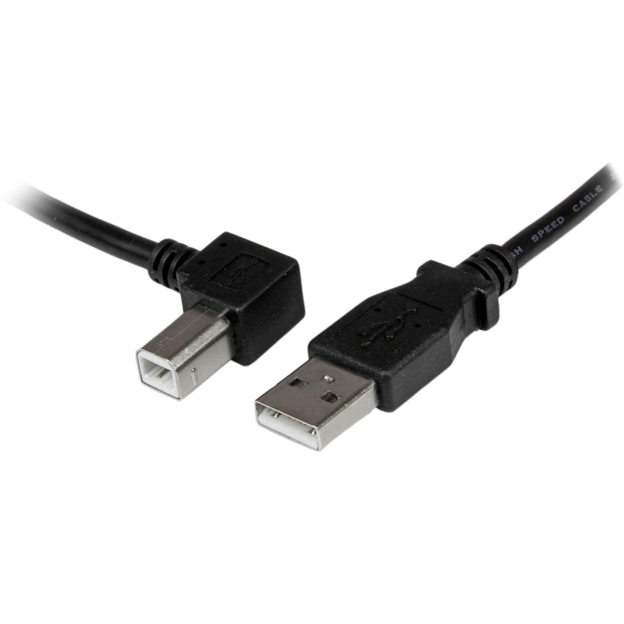 StarTech.com Cavo USB 2.0 A a B con angolare sinistro da 1 m M/M, CAvo stampante 1x USB A (M), 1x USB B (M) ad angolo sinistro (USBAB1ML)