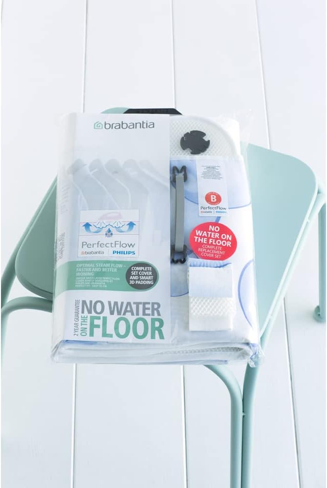 Brabantia Perfectflow Fodera con Mollettone 3D Textile, 124x38 cm, Bubbles - immagine 4