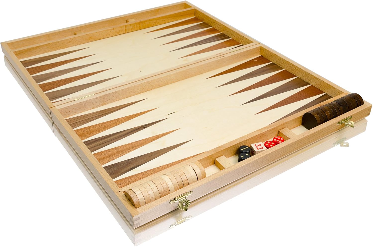 Cassetta Backgammon Legno da Viaggio 40x50 cm - immagine 2