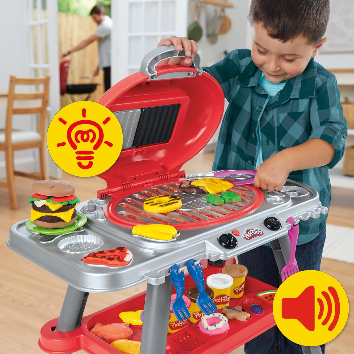 Hasbro Play-Doh Playset Griglia Rovente - immagine 2