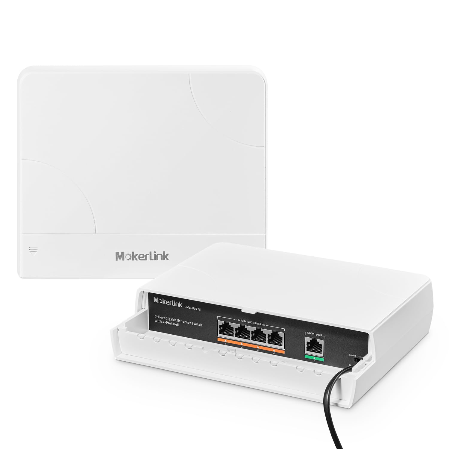 MokerLink Switch POE Gigabit 5 Porte per Esterni