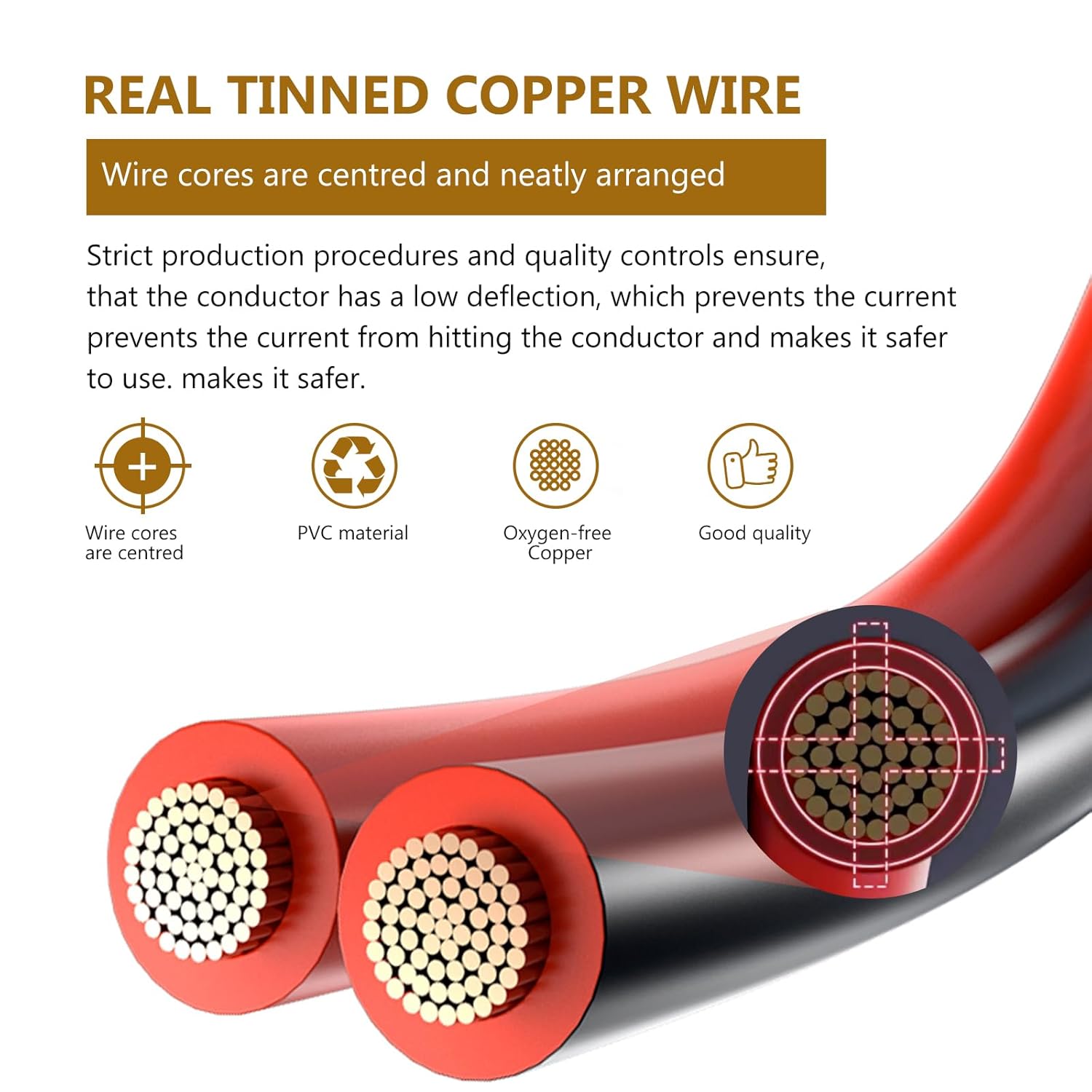 Cavo Elettrico Silicone 10AWG-THUN-CT 5,26mm² cavo elettrico [12m nero e 12m rosso], Fili elettrici in Rame Stagnato a Trefoli, Resistente alle Alte Temperature per Auto RC e Drone - immagine 4