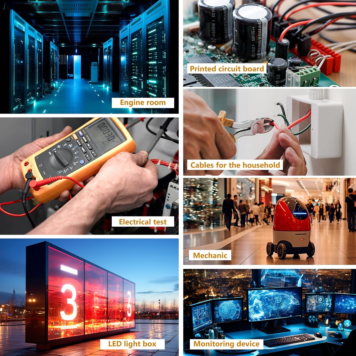 Cavo Elettrico Silicone 10AWG-THUN-CT 5,26mm² cavo elettrico [12m nero e 12m rosso], Fili elettrici in Rame Stagnato a Trefoli, Resistente alle Alte Temperature per Auto RC e Drone - immagine 6