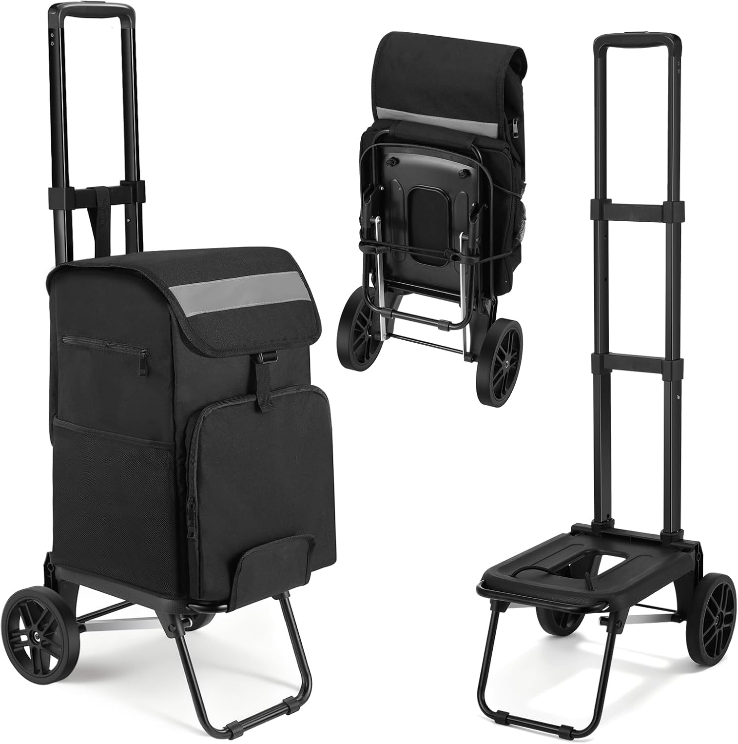 Housolution Carrello Spesa Pieghevole 46L/136KG - immagine 1