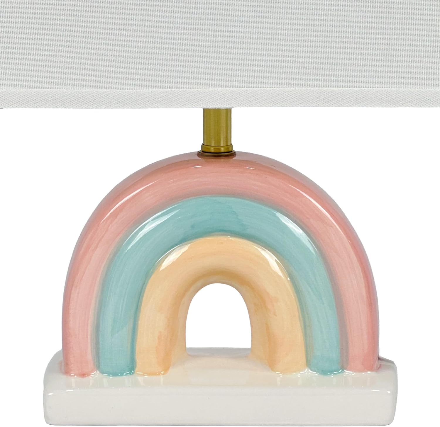Relaxdays Lampada da Tavolo Arcobaleno, Bianco/Pastello - immagine 7