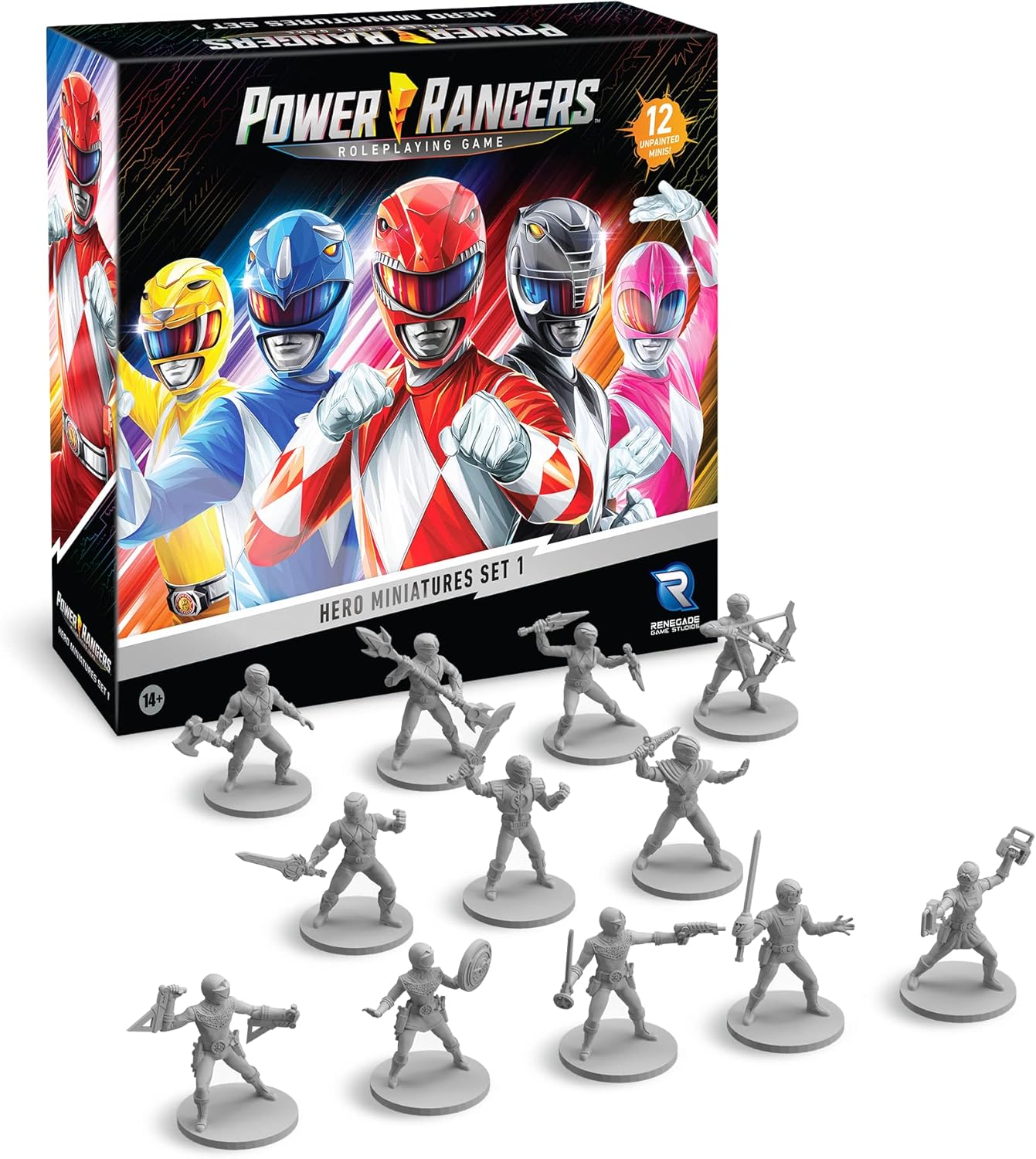 Renegade Game Studios Power Rangers RPG: Hero Miniatures Set 1