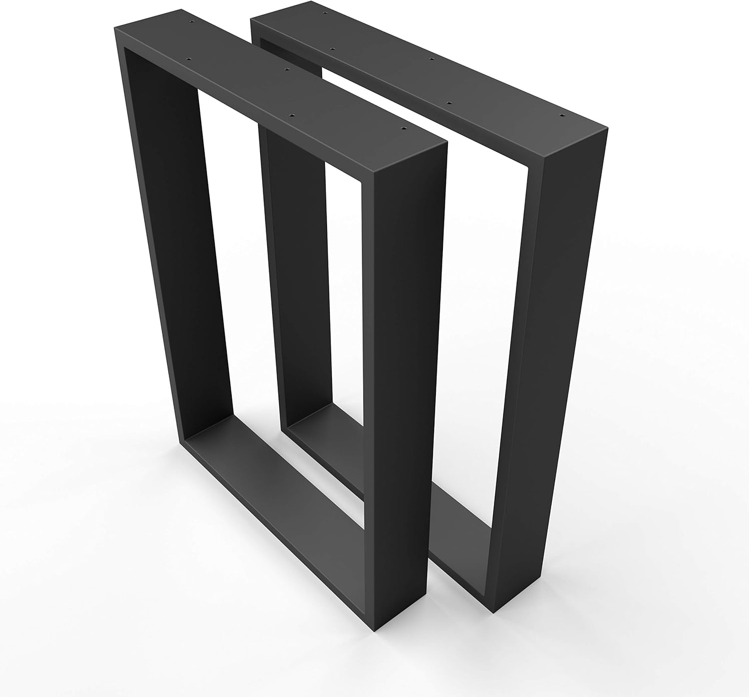 Design Gambe per Tavolo in Acciaio TKK3 - Set 2, Nero