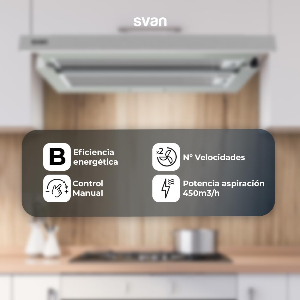 Svan Cappa Aspirante Telescopica 60 cm Inox - immagine 6