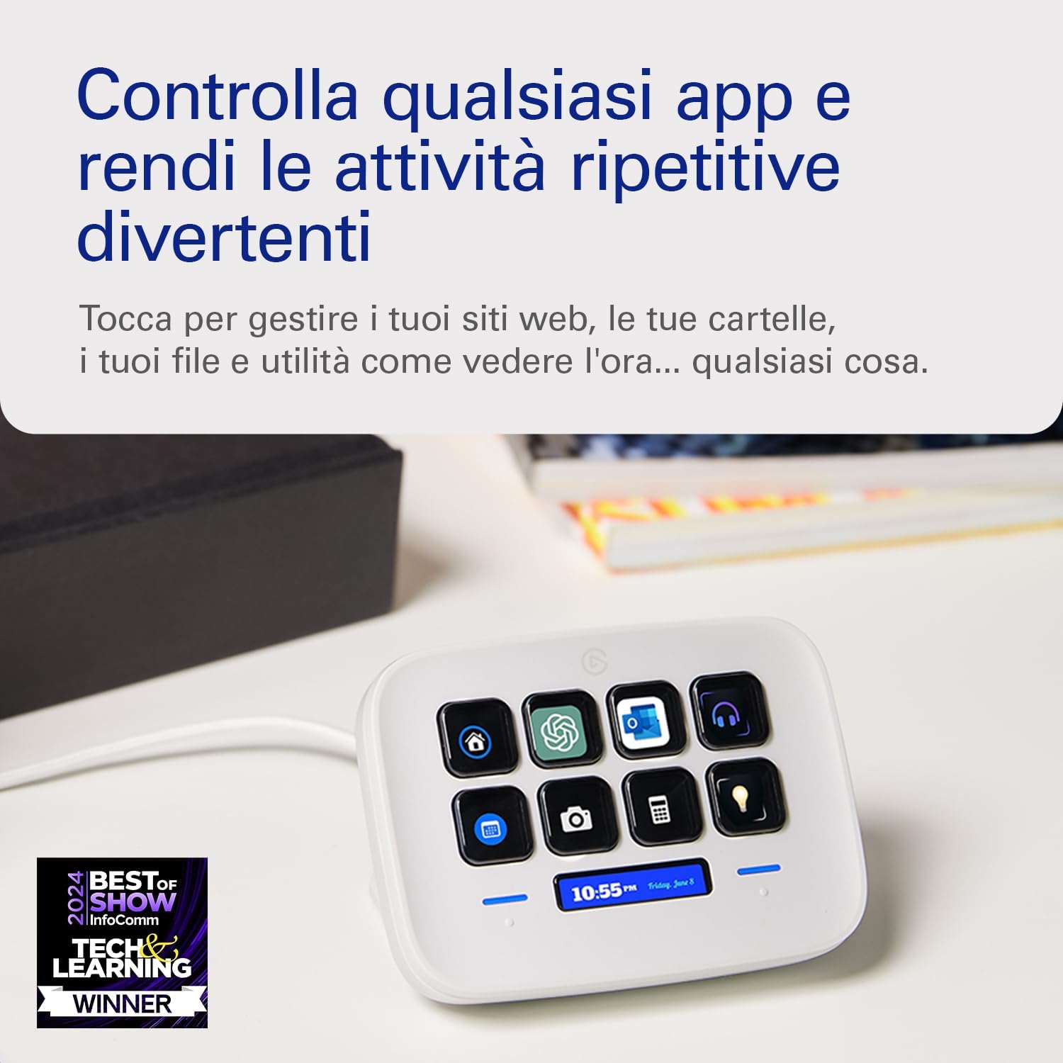 Elgato Stream Deck Neo - 8 Tasti Personalizzabili - immagine 2