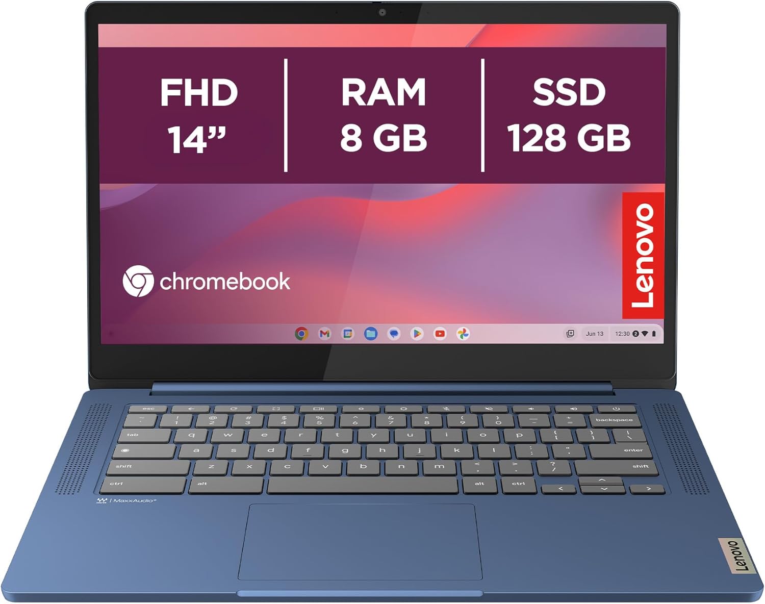 Lenovo IdeaPad Slim 3 Chromebook 14" FHD, Abyss Blue - immagine 1