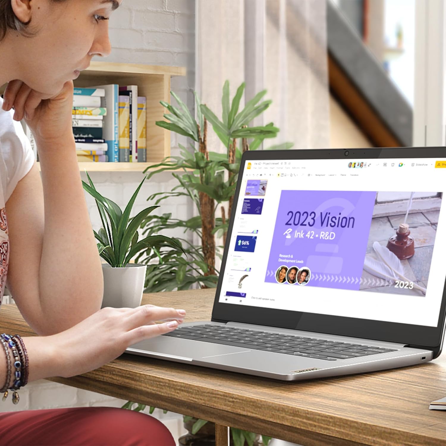 Lenovo IdeaPad Slim 3 Chromebook 14" FHD, Abyss Blue - immagine 2