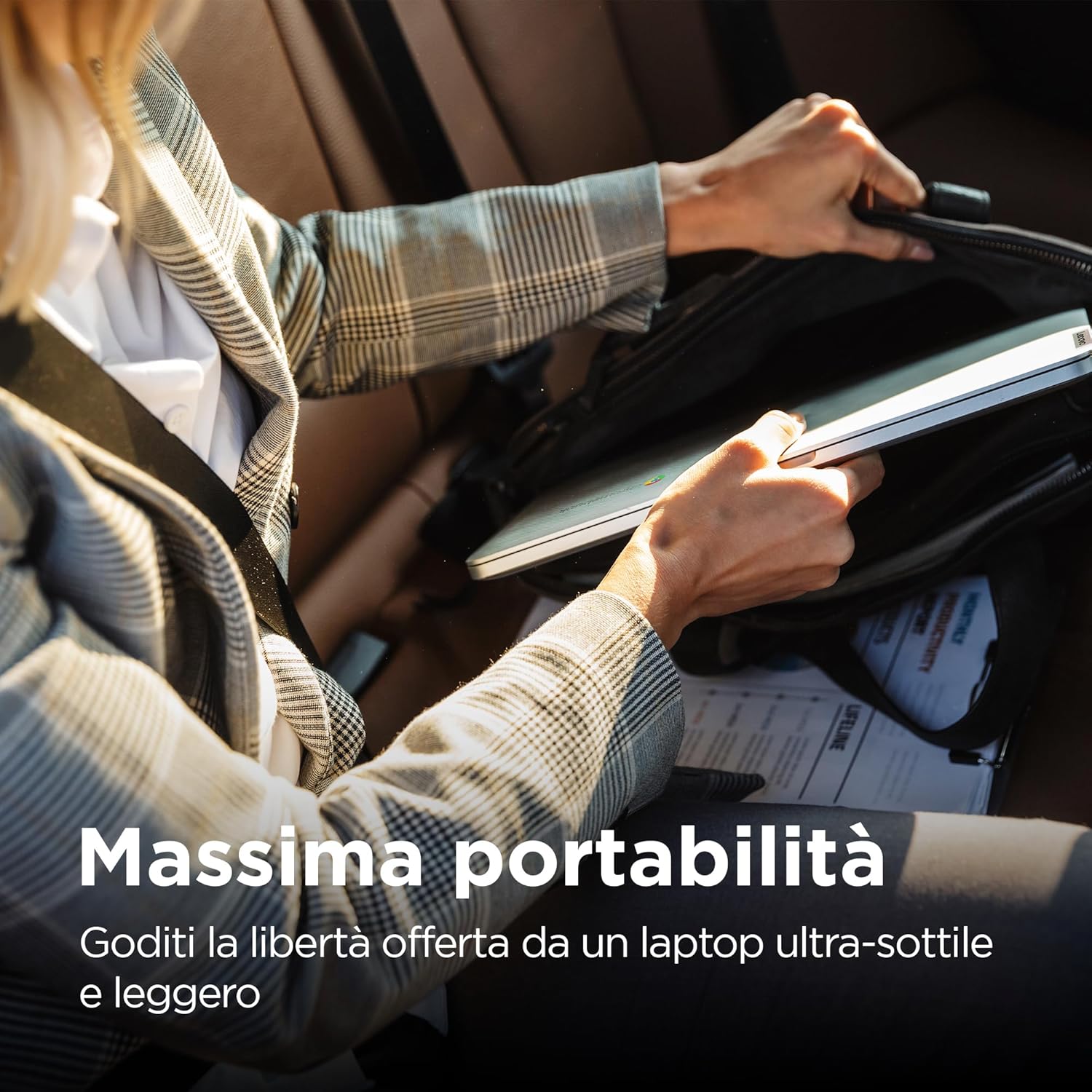 Lenovo IdeaPad Slim 3 Chromebook 14" FHD, Abyss Blue - immagine 3