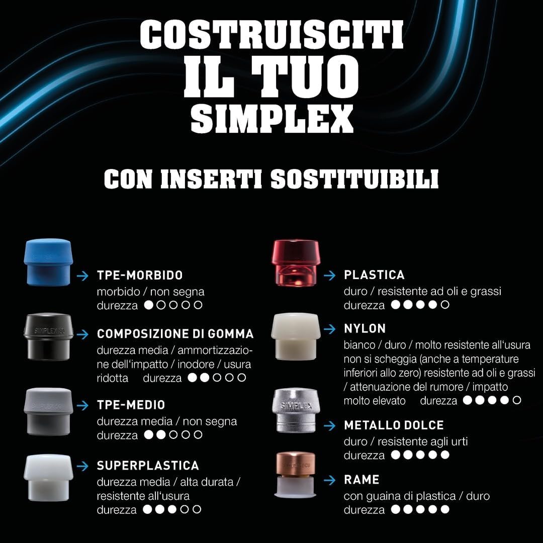 Da martello SIMPLEX 60 mm TPE-soft/gum. Halder - immagine 4
