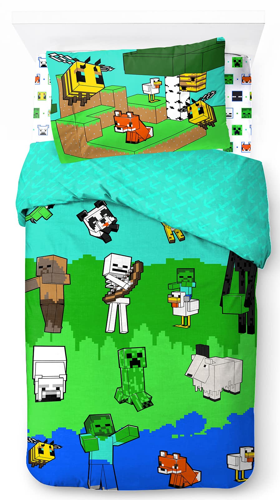 Jay Franco Minecraft Creative Fashion - Set Letto Singolo
