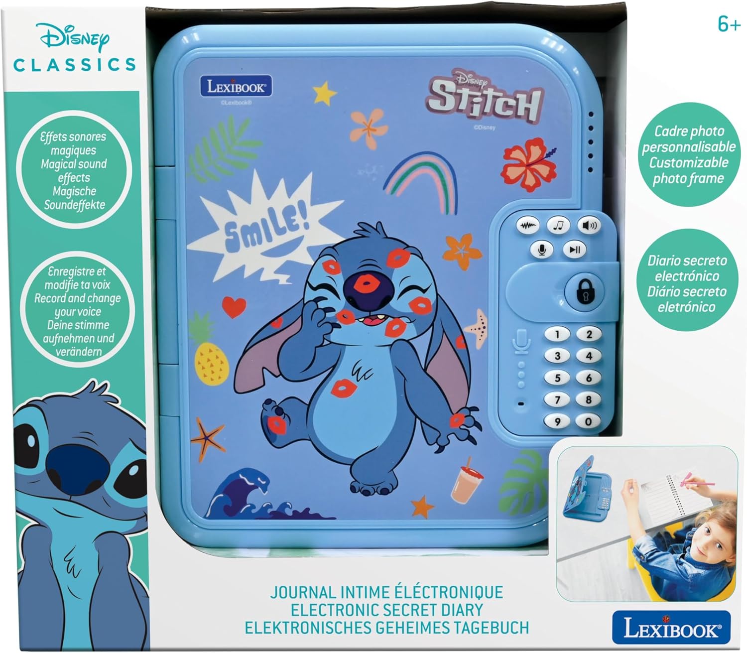 Lexibook Disney Stitch - Diario Elettronico Blu - immagine 5
