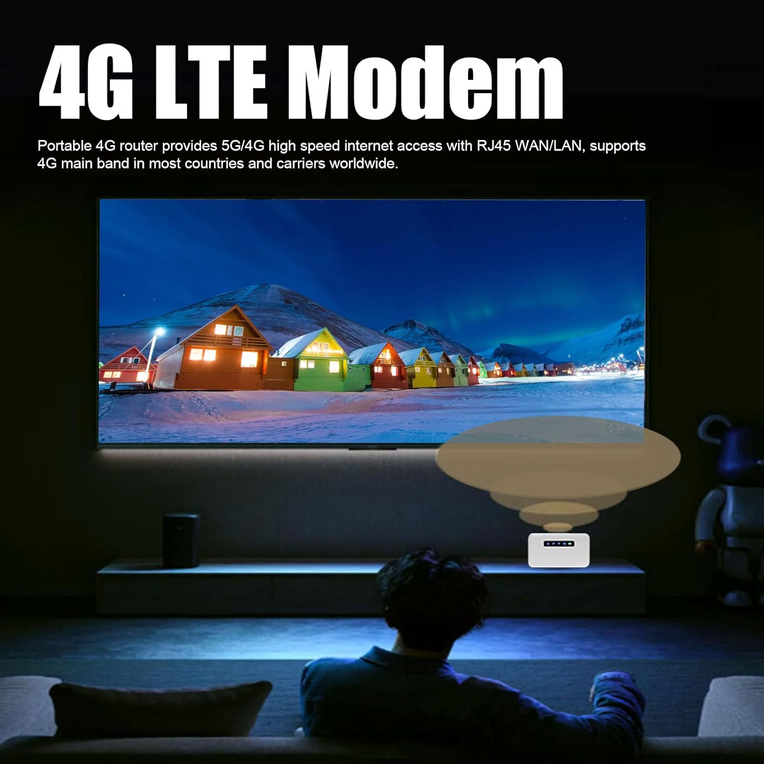 Jectse Hotspot Mobile Router 4G LTE Portatile - immagine 2