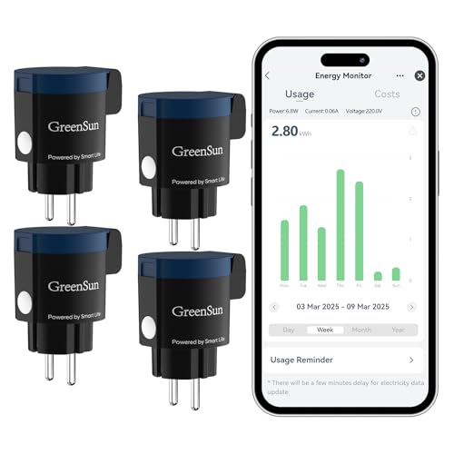 Greensun Presa Smart Esterna WiFi Outdoor 16A 4pz