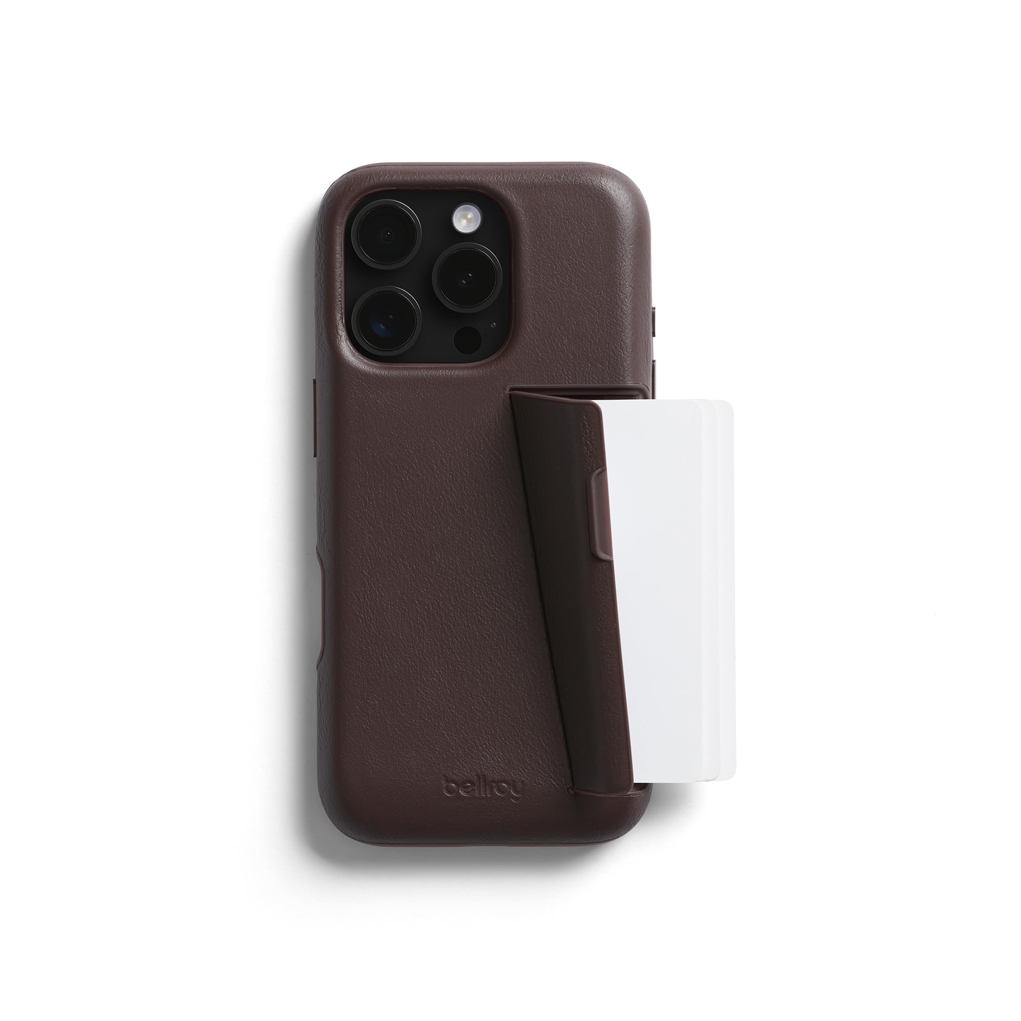 Bellroy Phone Case – 3 Card per iPhone 16 Pro, Ganache