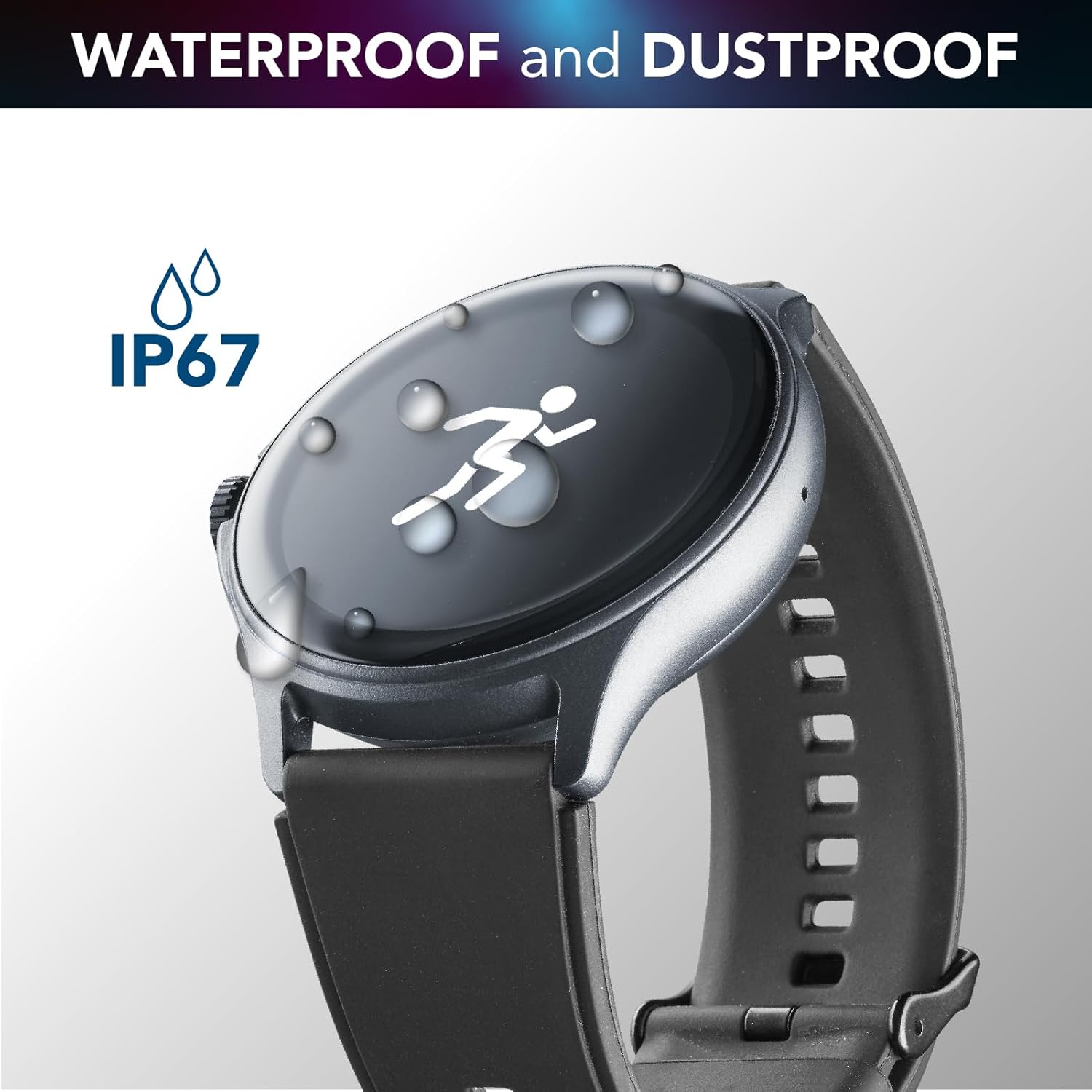Cellularline ION PRO ROUND - Smartwatch Bluetooth, Nero - immagine 5