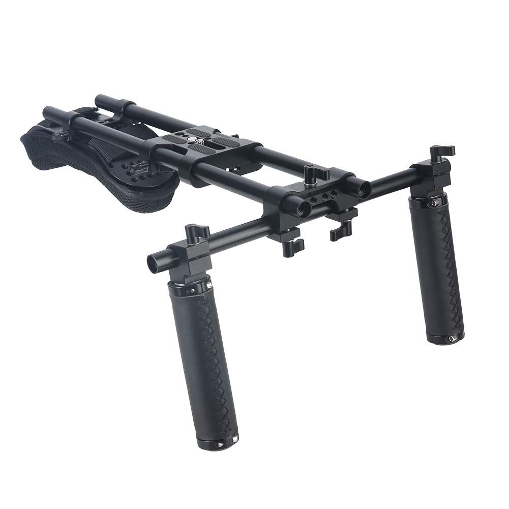 Niceyrig Sistema di Supporto Spalla 15mm per Videocamere DSLR
