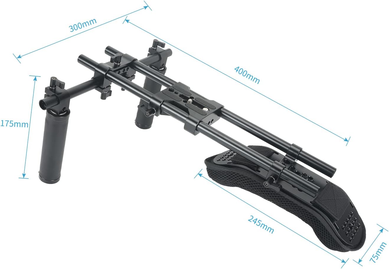 Niceyrig Sistema di Supporto Spalla 15mm per Videocamere DSLR - immagine 7