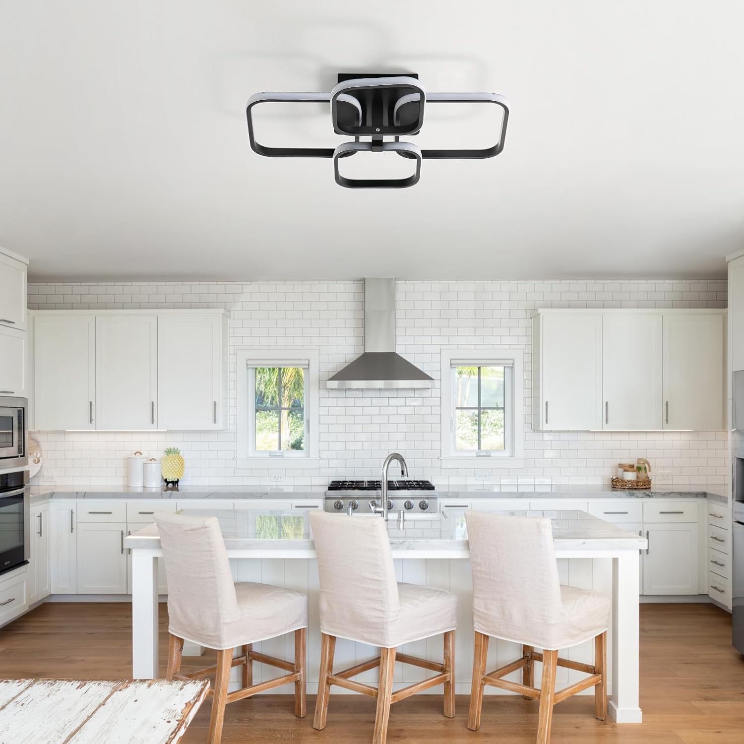 Delipop Plafoniera LED Soffitto Moderna 60W Nera - immagine 3