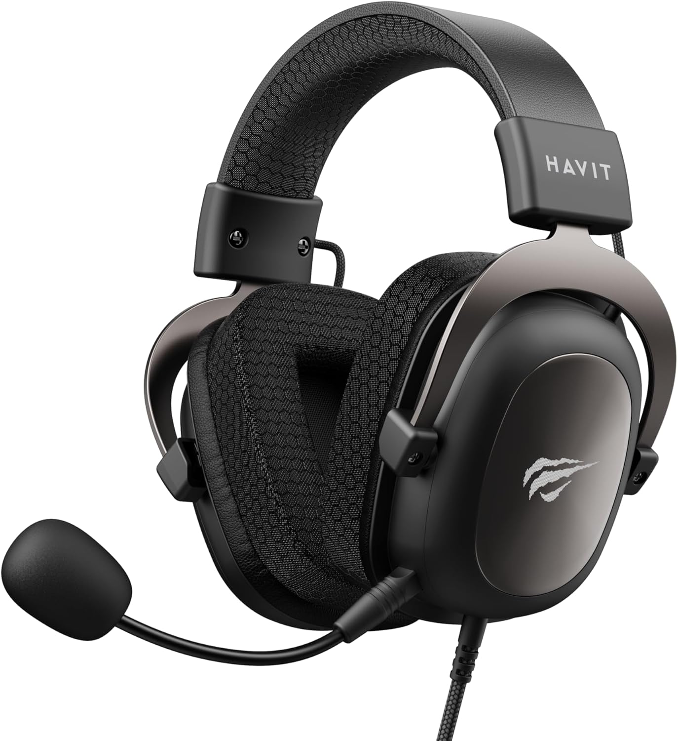Havit Cuffie da Gaming Stereo Metallizzate, Nero - immagine 1