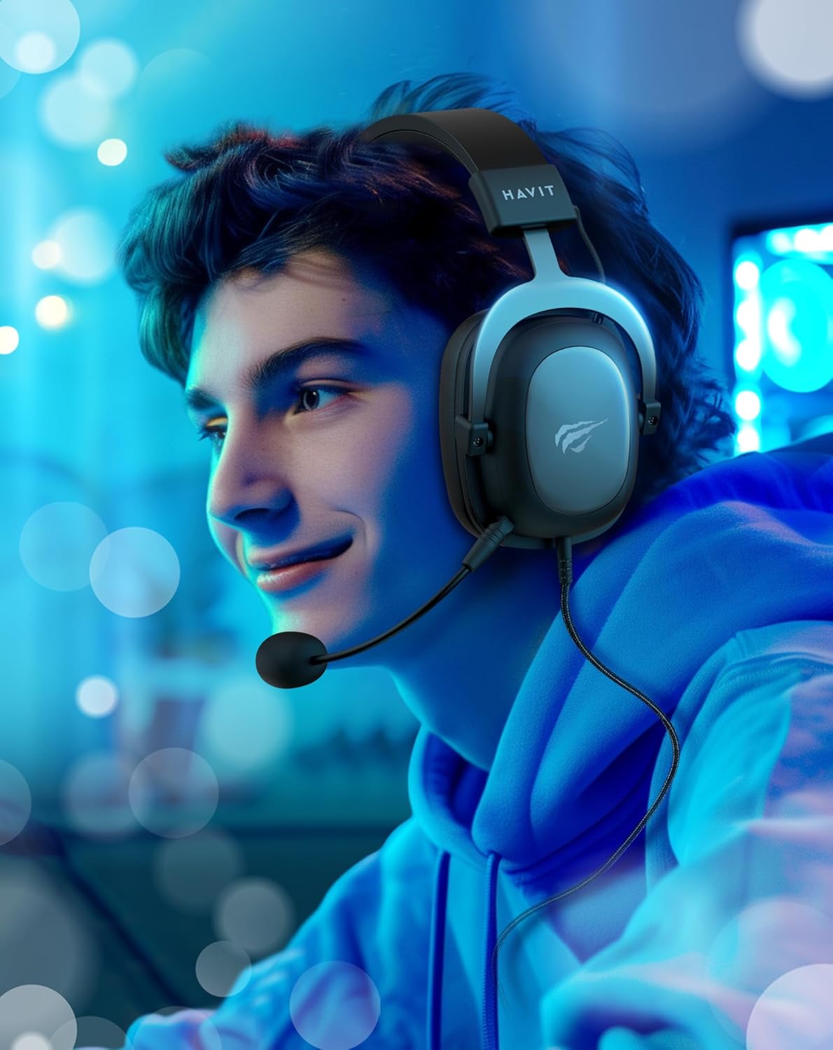 Havit Cuffie da Gaming Stereo Metallizzate, Nero - immagine 7