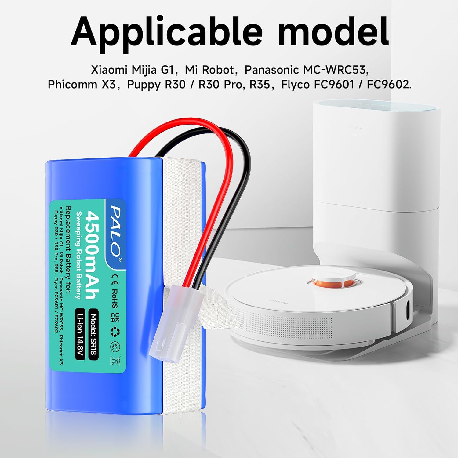 Batteria di Ricambio 4500mAh per Rowenta Explorer - immagine 7