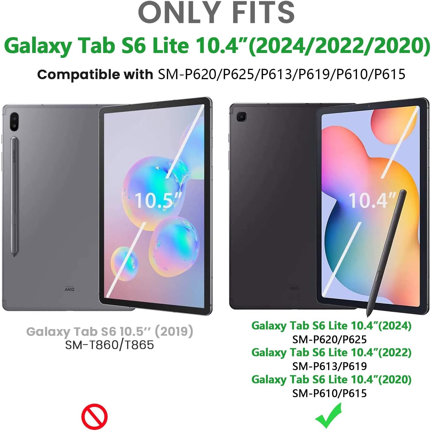 Gerutek 2 Pezzi Proteggi Schermo per Samsung Tab S6 Lite 10,4" - immagine 2
