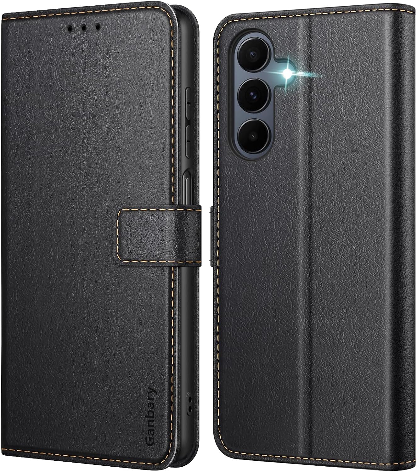 Ganbary Cover per Samsung Galaxy A16 4G/5G, Nero - immagine 1