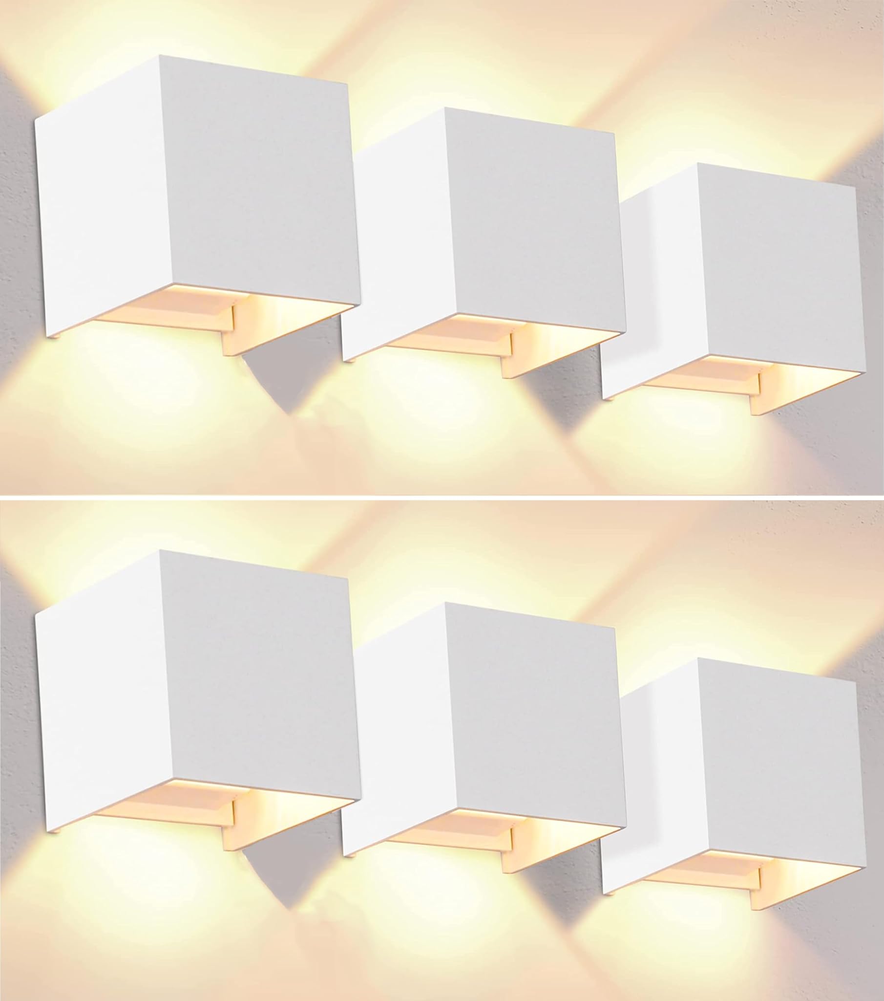 Clar - Applique da Parete Interno/Esterno 12W CCT (Pack 6)