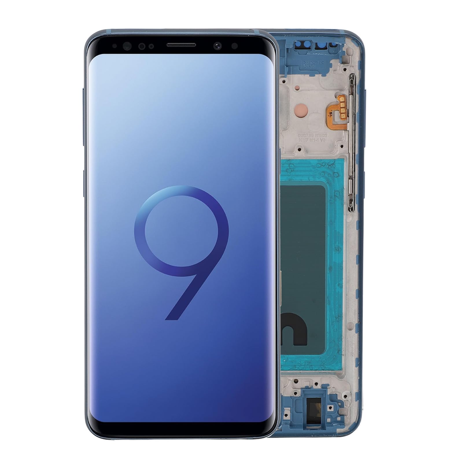 Gugxiom Pannello Touch Screen AMOLED 5.8" per S9, Blue