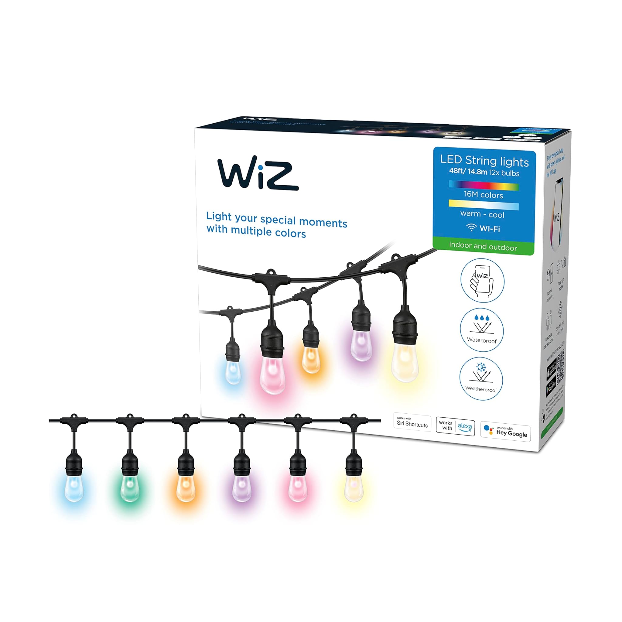 Wiz Catenaria Smart WiFi - Luce Bianca e Colorata 8W