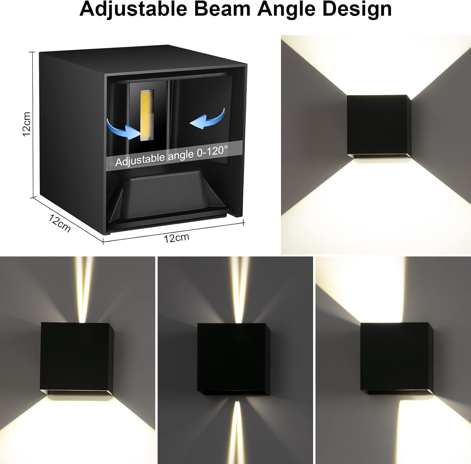 Ledmo Applique da Parete 20W Interno/Esterno (4 Pezzi) - immagine 3