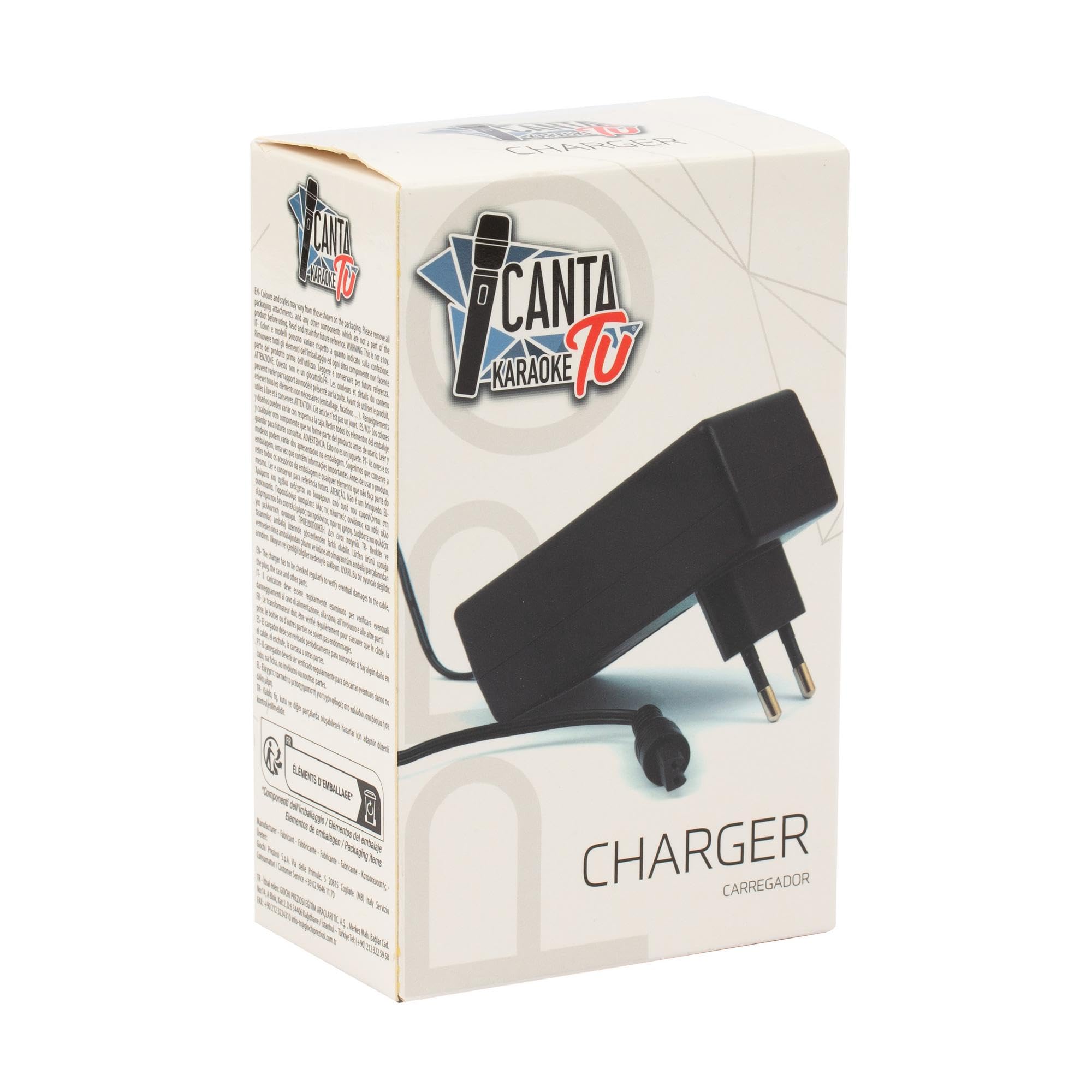 Canta Tu Karaoke PRO 2023 Caricatore - Caricatore Di Piccole Dimensioni, Pratico Da Riporre, Veloce, Ricarica Semplice E Dotato Di Cavo. Compatibile solo con Canta Tu Karaoke PRO 2023.