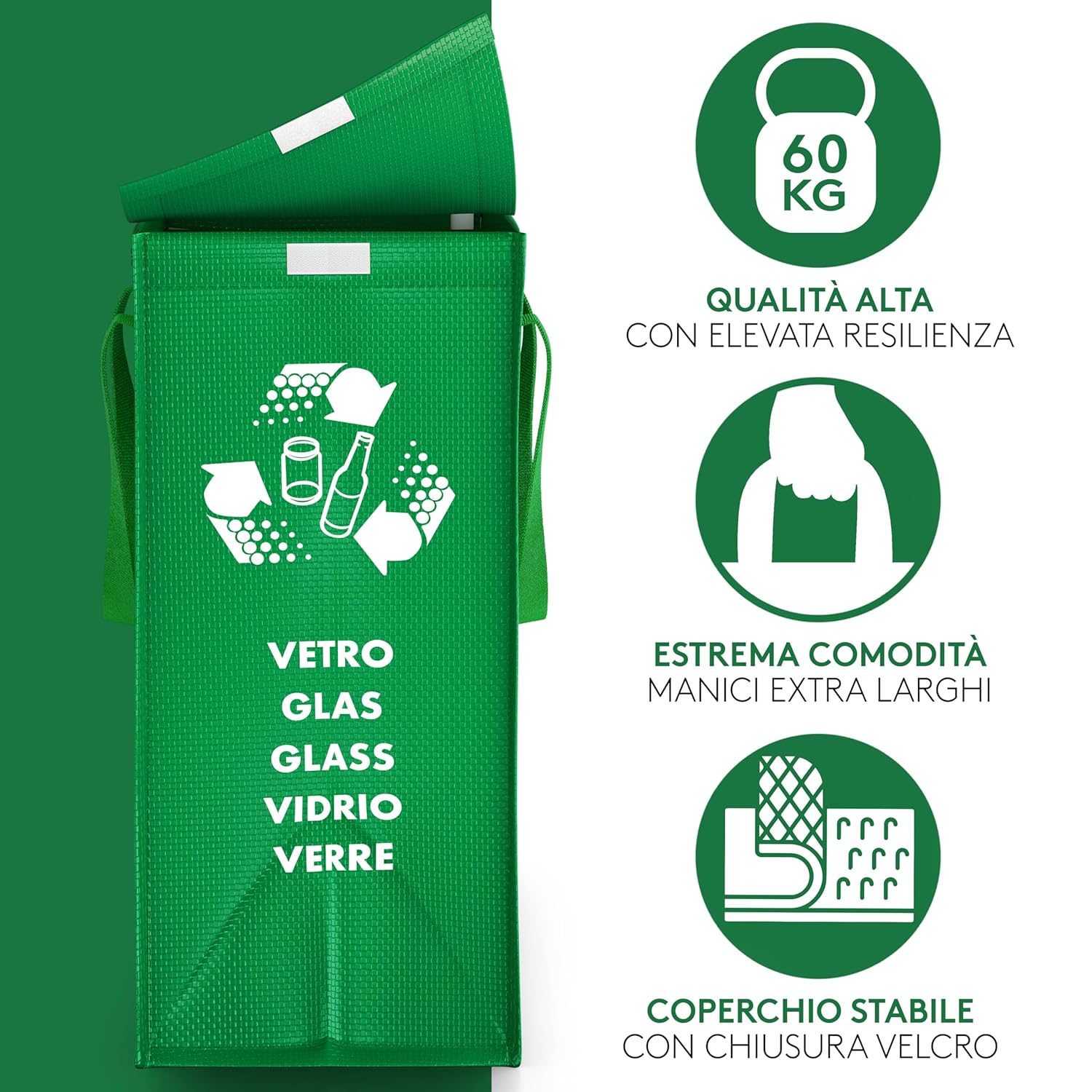 Ptms® Borse Raccolta Differenziata MINI con Coperchio - immagine 6