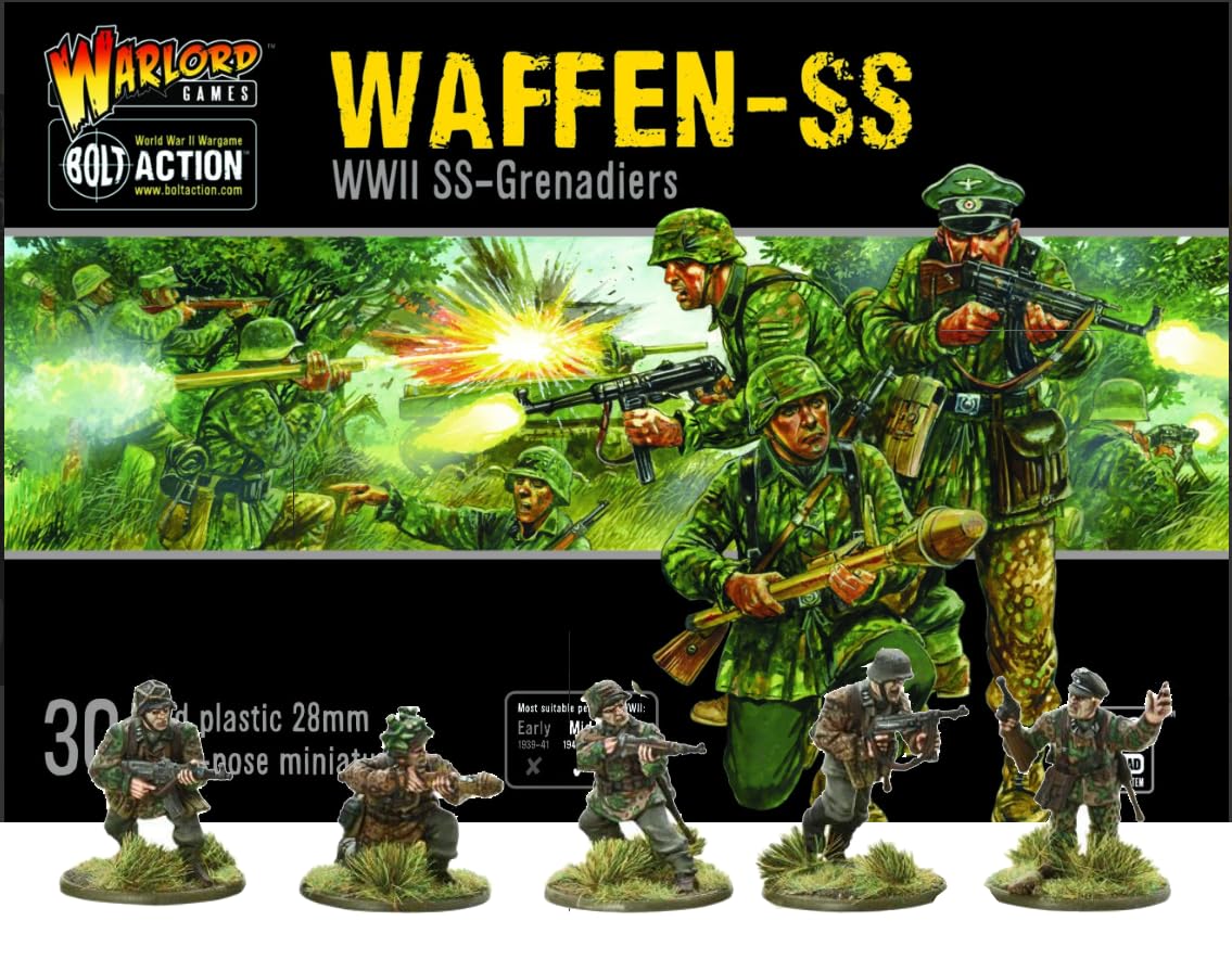 Warlord Games, Waffen SS, Bolt Action Wargaming Miniatures