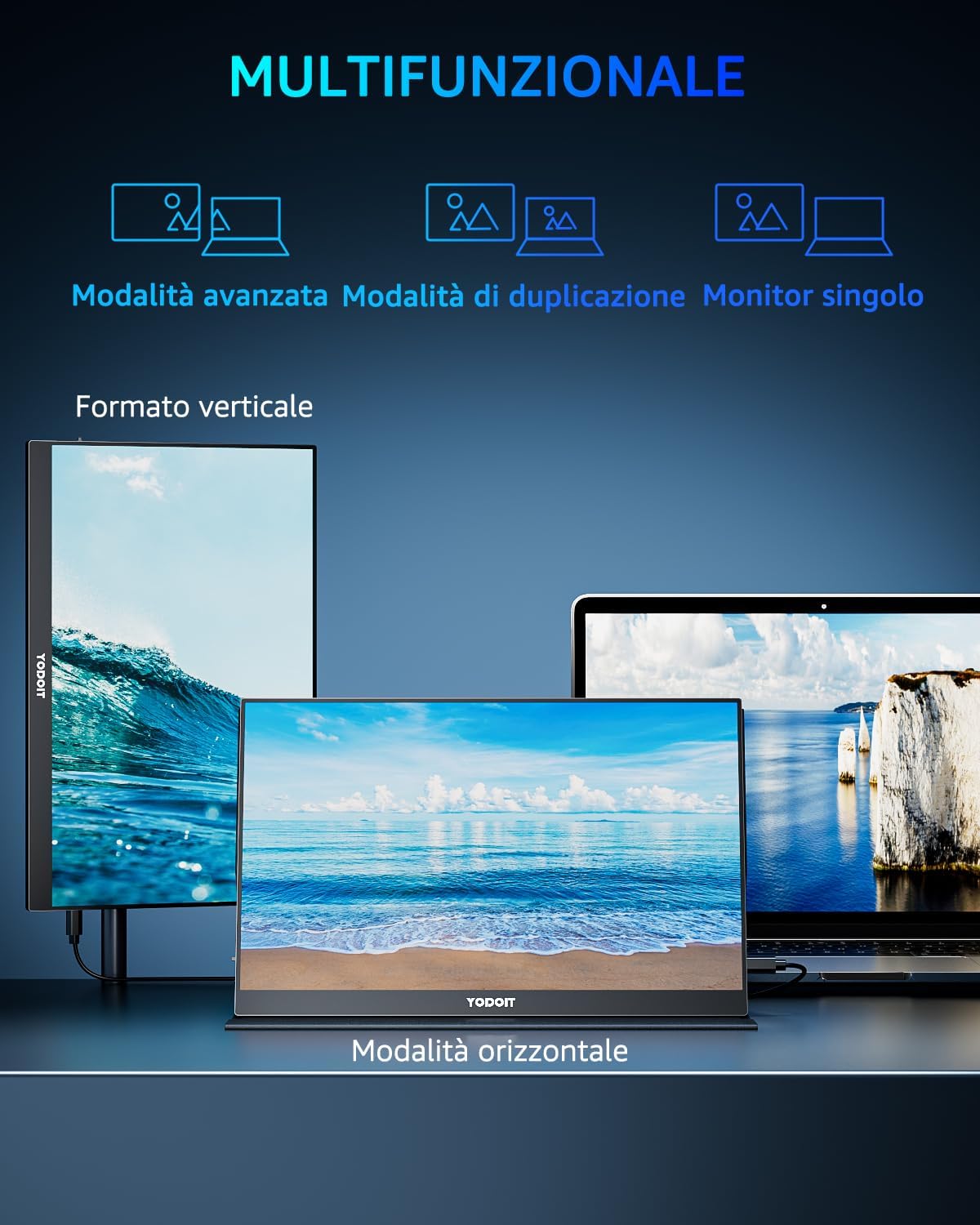 Yodoit - Monitor Portatile FHD 15,6” 144Hz - immagine 4