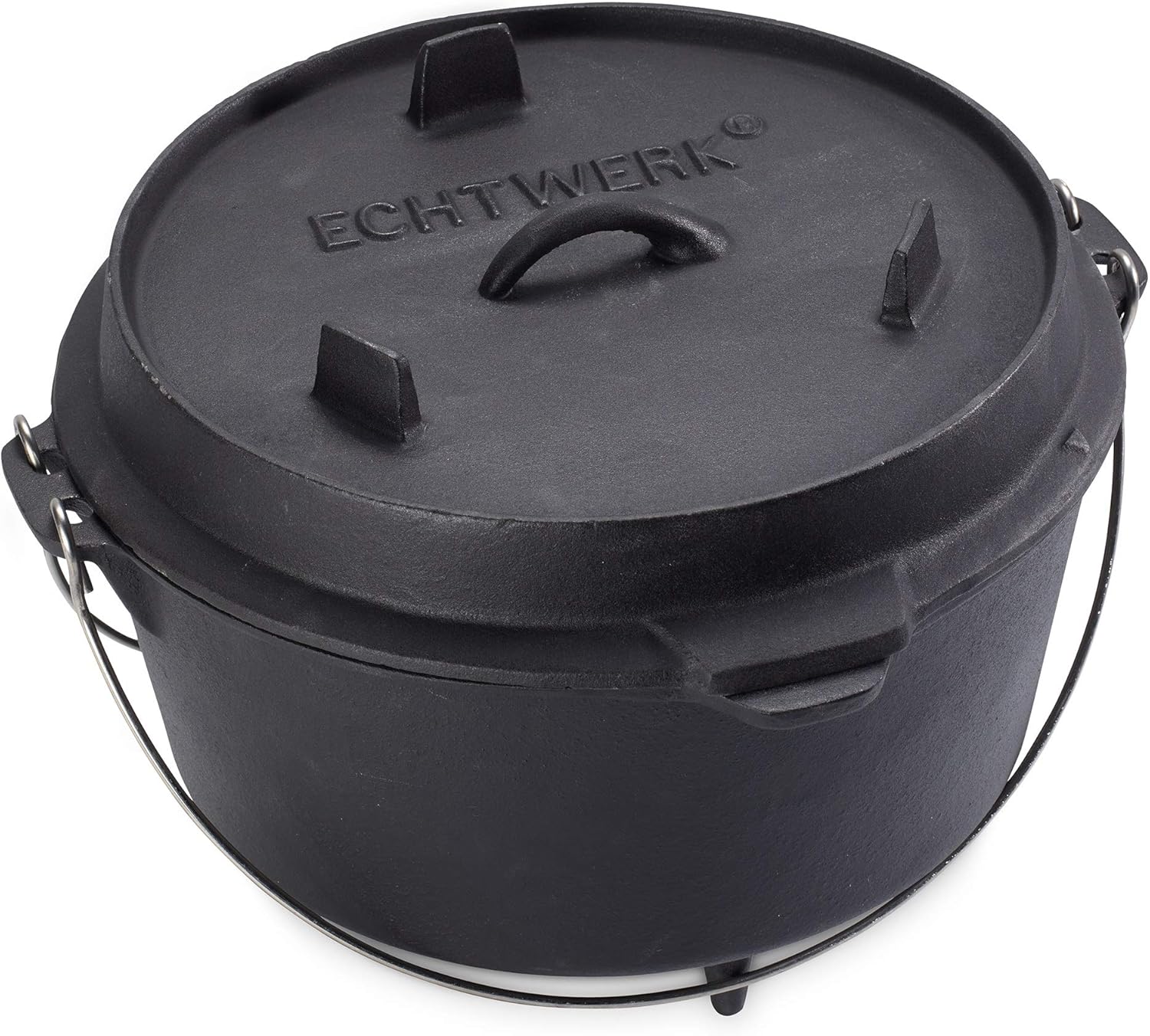 Echtwerk Pentola Olandese per Barbecue 8L, Ghisa