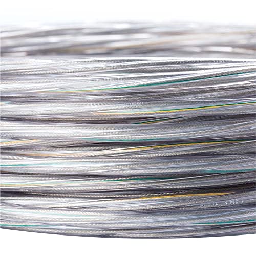 Cavo di alimentazione a 3 fili, trasparente, in plastica, 3 x 0,75 mm2