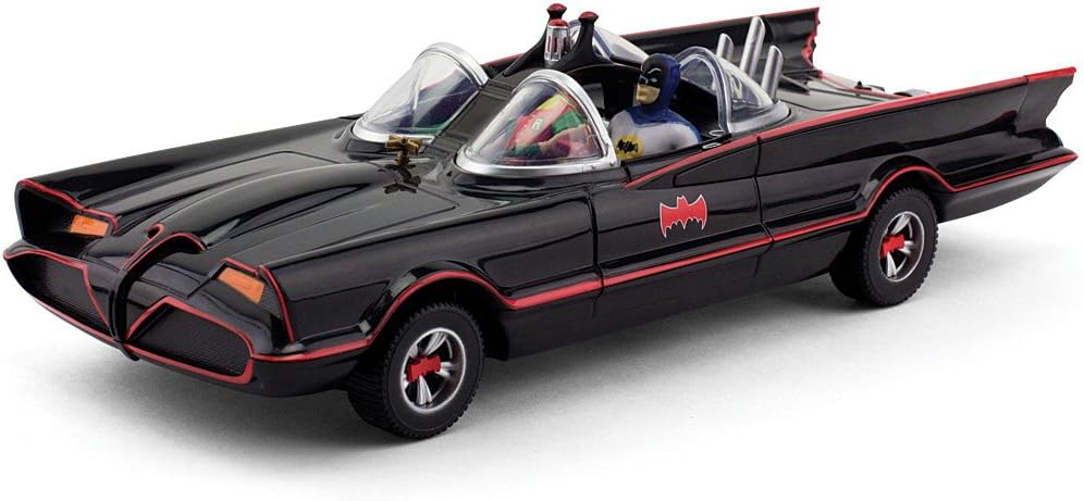 1966 Batmobile W Batman & Robin Mini Bendable Figs | Nj Croce | Velz