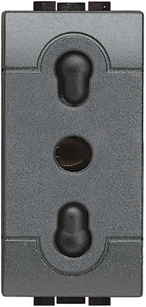 BTicino SL4180 Presa Bipasso, Antracite, 1 Pezzo