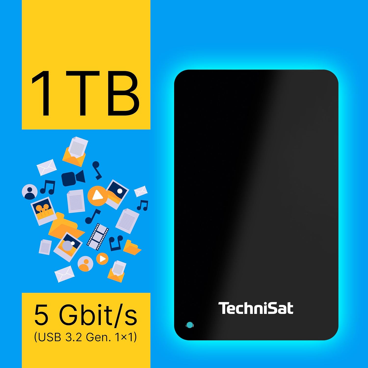 Technisat Streamstore - Hard Disk USB 3.2 da 1 TB - immagine 2