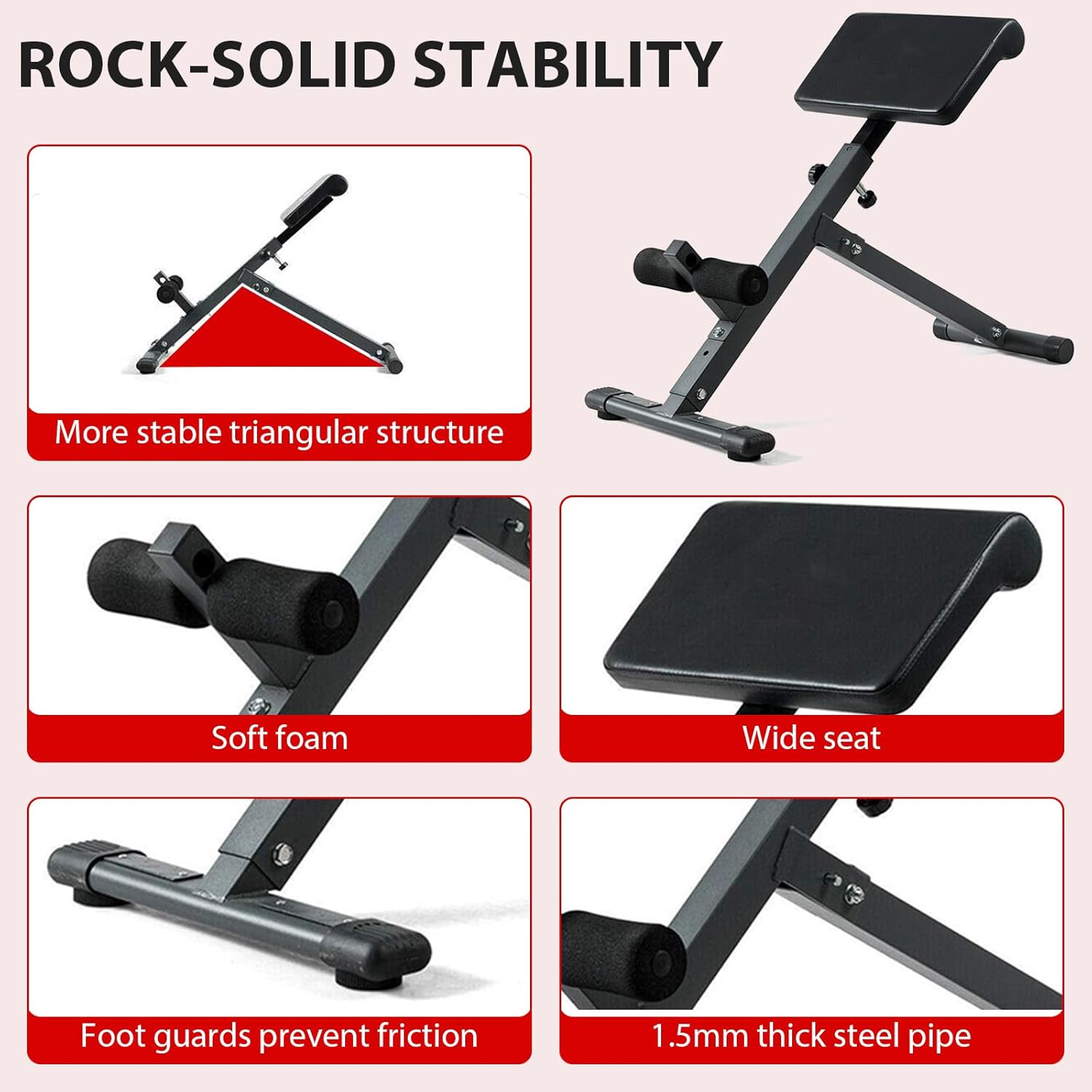 Hyperextension - Sedia Romana Pieghevole Regolabile - immagine 5