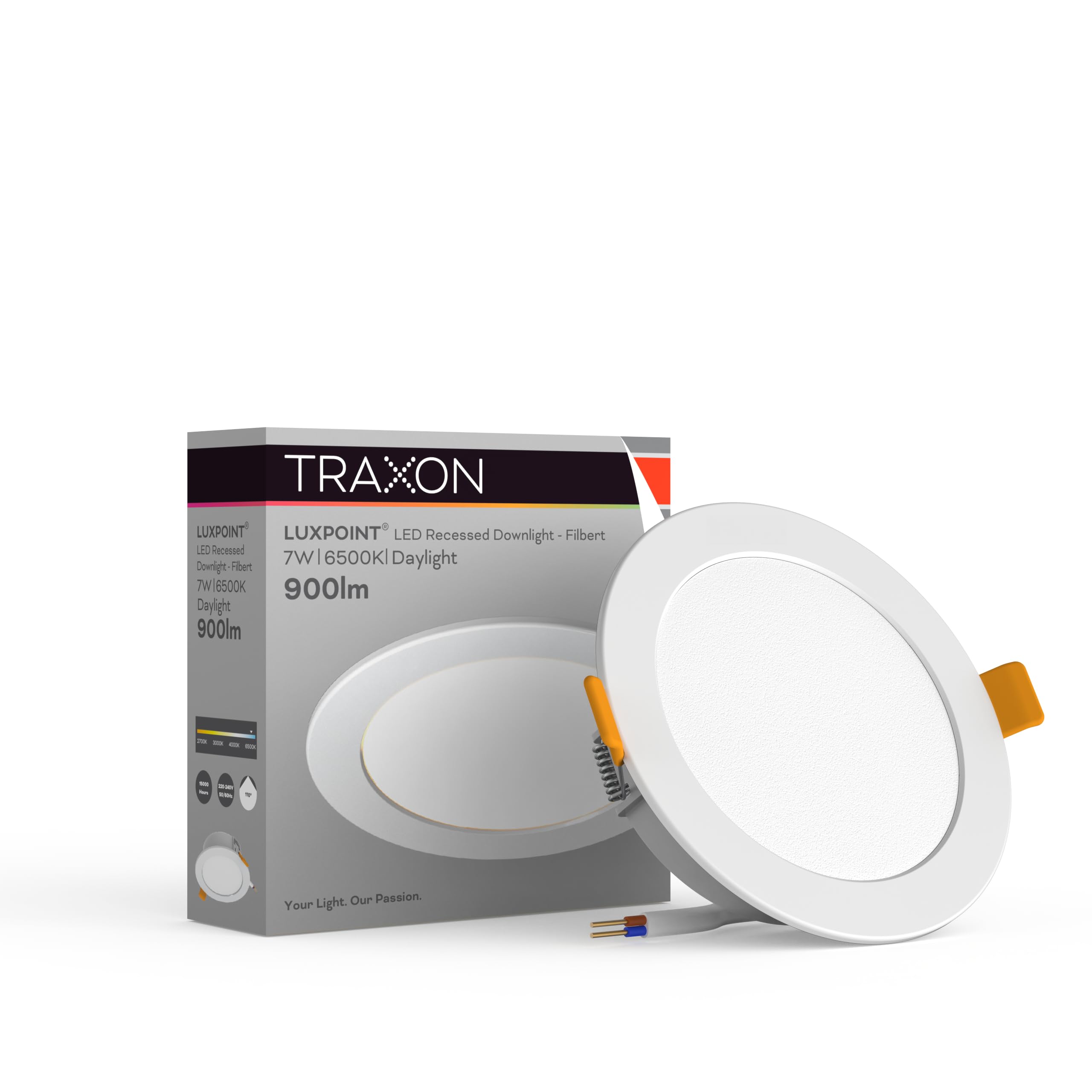TRAXON LUXPOINT Piastra downlight LED - Filbert circolare 7 W luce ...