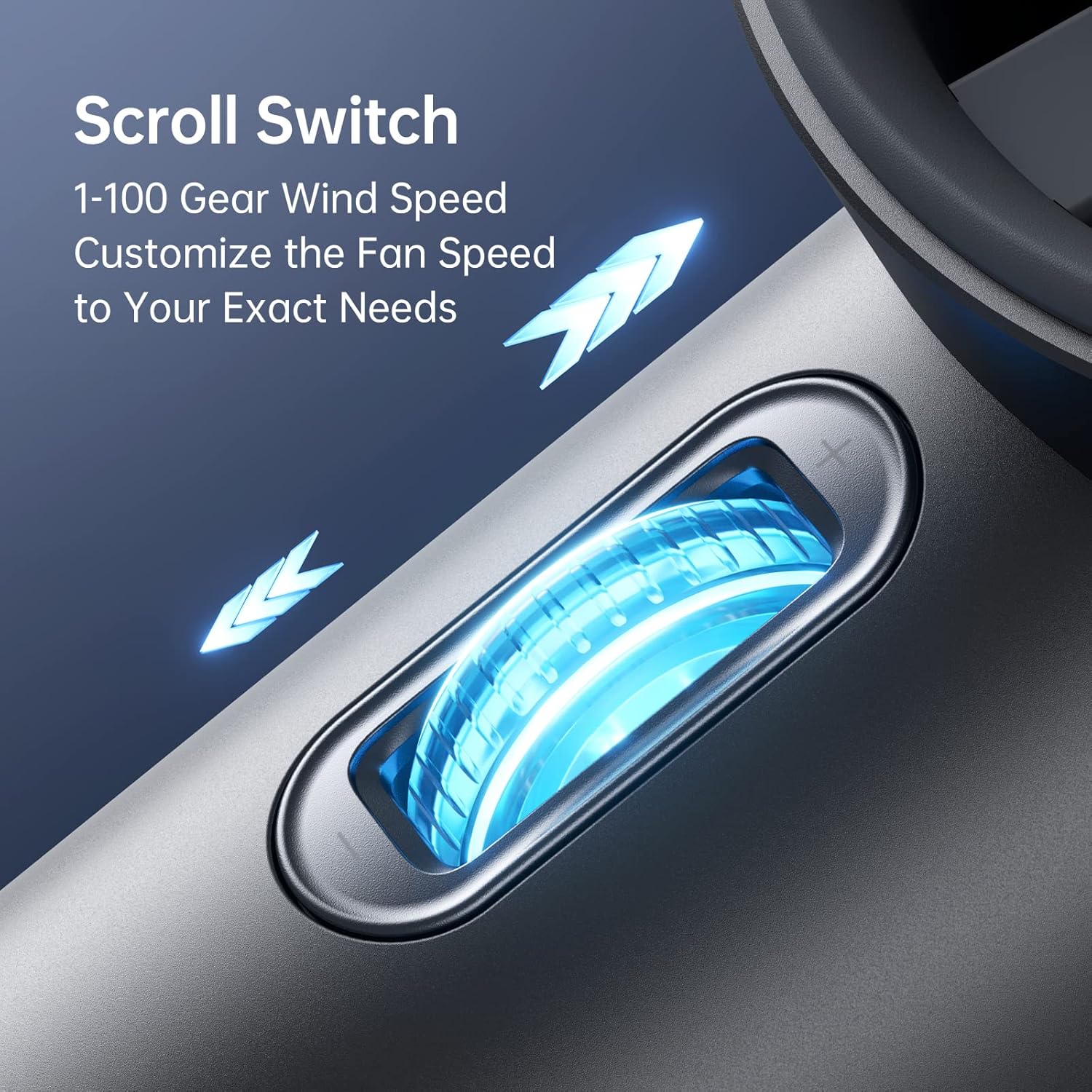 Jisulife Ventilatore Portatile a Mano 5000mAh, Grigio - immagine 6