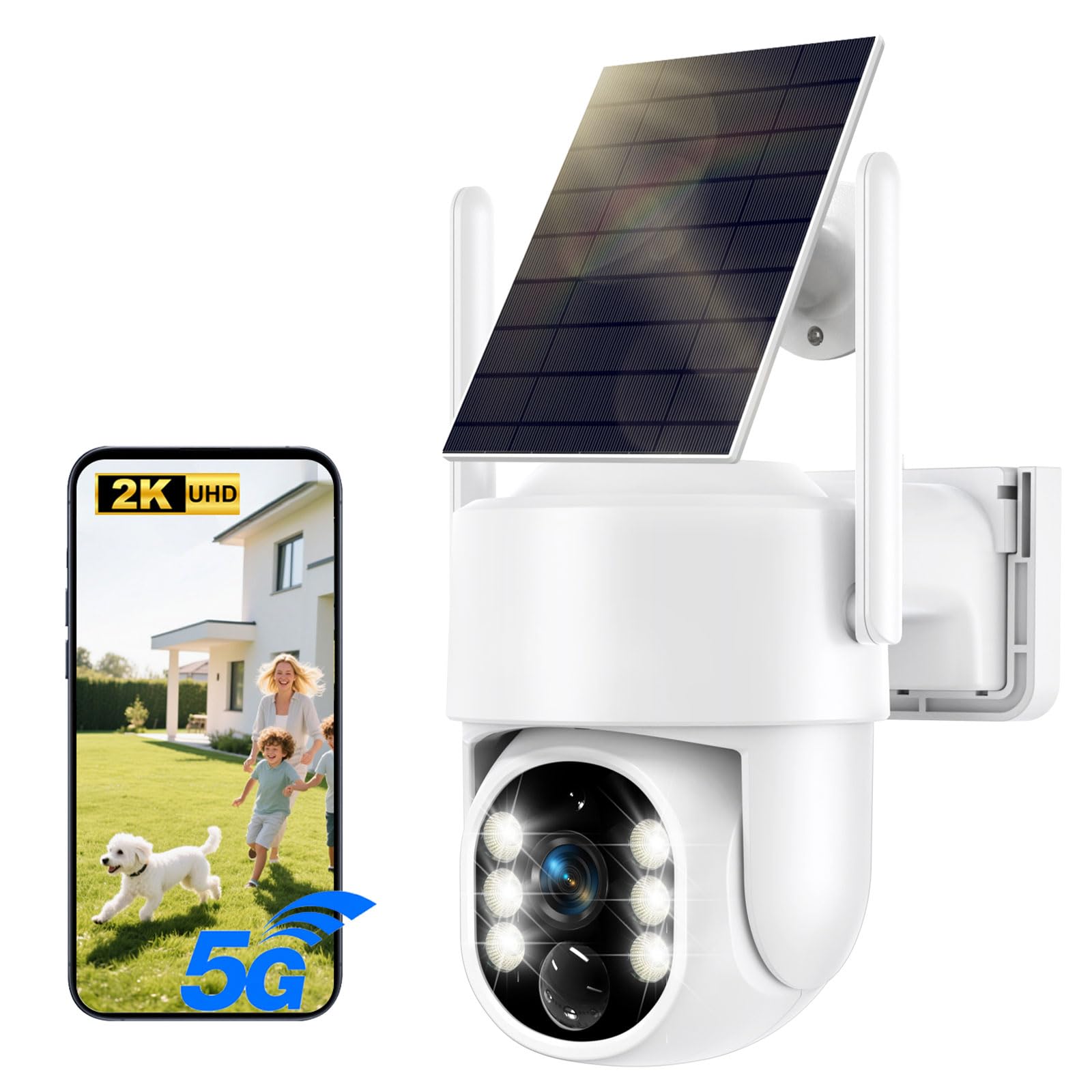 Telecamera Solare Esterni Wireless 5G WiFi 2K HD