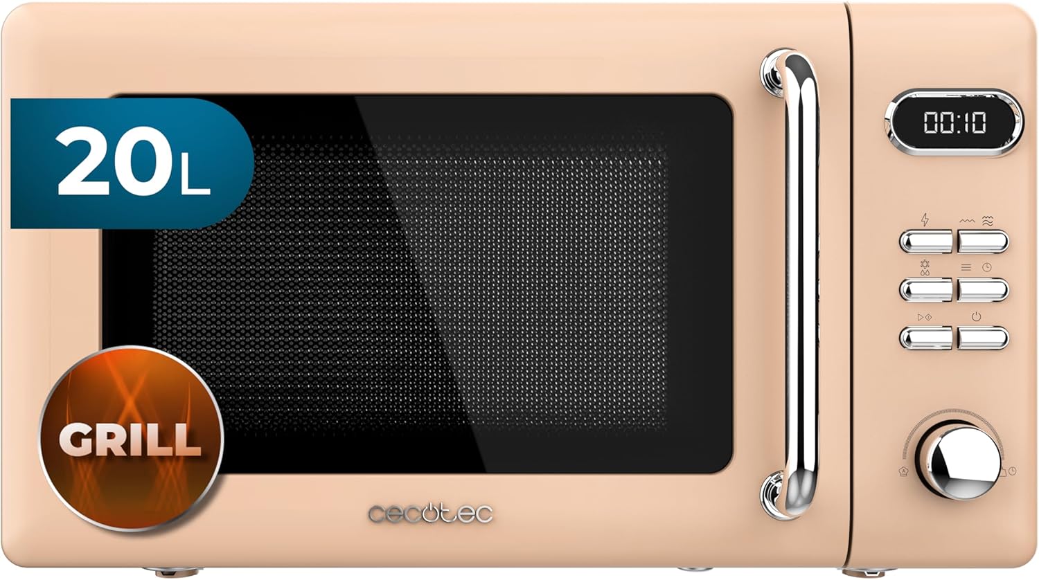 Cecotec Microonde Digitale con Grill 20L Proclean 5110 Beige - immagine 1